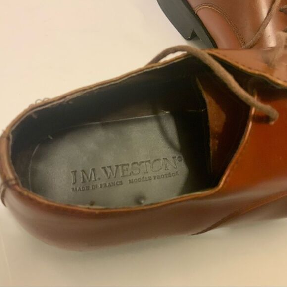 J.M. Weston   Oxford Dress Shoes Brown Mens size 10 Leather main image 5